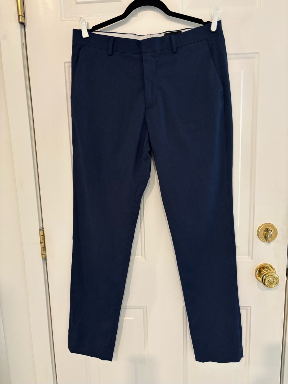 H&M Navy Slim Dress Pants for Men